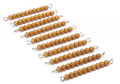 10 Barrette con perline dorate