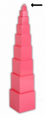 Cubo per la torre rosa di dimensioni: 1 x 1 x 1 cm. Ricambio per la torre rosa: cubo di dimensioni 1 x 1 x 1 cm.