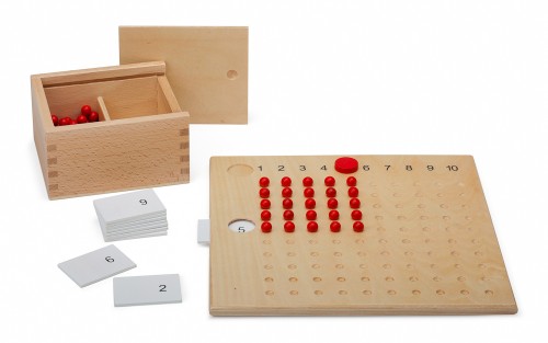 Piccola tabella pitagorica, materiale della Montessori