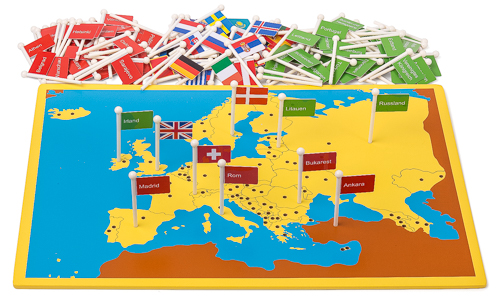 Mappa tascabile dei paesi e delle capitali d’Europa