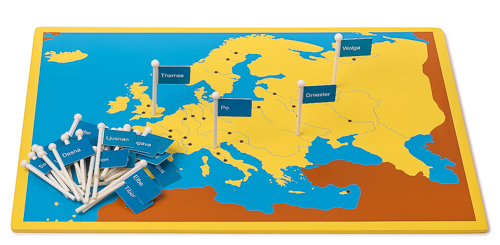 Mappa tascabile: fiumi d’Europa